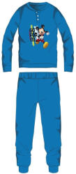 Global Licence Srl Disney Mickey egér téli pamut gyerek pizsama - interlock pizsama - világoskék - 98 (evMIC-INTPYJ-0150_vke_98)