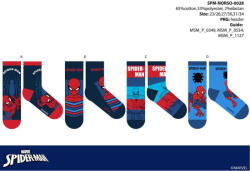 Global Licence Srl Pókember gyerek pamut normál zokni - 4 pár/csomag - 31-34 (evSP-NORSO-0028_31-34)