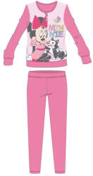 Global Licence Srl Disney Minnie egér téli pamut gyerek pizsama - interlock pizsama - pillangó mintával - rózsaszín - 134-140 (evMIN-INTPYJ-0017_roz_134-140)
