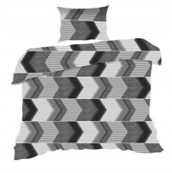 Karo Ágyneműhuzat 140x200 geometria szürke Classic (5902837114880)