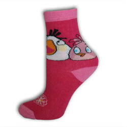 Global Licence Srl Gyerek pamut bokazokni - Angry Birds - 27-30 - pink (evab43_005pin_27-30)