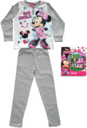Global Licence Srl Hosszú vékony pamut gyerek pizsama - Minnie egér - Jersey - szürke - 140 (evMIN-2022-0001-02_szu_140)