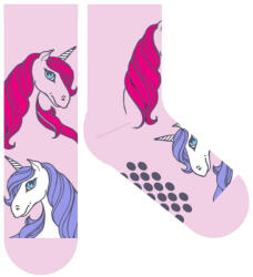 Global Licence Srl Unikornis csúszásgátlós teliplüss normál zokni gyerekeknek (evUNI-ABSSO-0107_vrl_31-34)