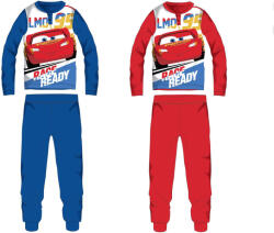 Global Licence Srl Disney Verdák pamut jersey gyerek pizsama - piros - 128 (evCAR-LOPYJ-1089_pir_128)