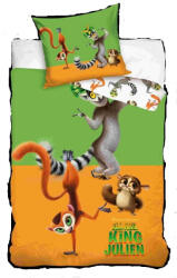 Carbotex Madagascar KING JULIAN ágyneműhuzat garnitúra 140X200+70X90 (evKJ235010-PP)