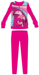 Global Licence Srl Flamingó téli pamut gyerek pizsama - interlock pizsama - virág mintával - pink - 116 (evFLA-INTPYJ-0003_pin_116)