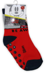 Global Licence Srl Csúszásgátlós gyerek bokazokni - Mickey egér - teliplüss - piros - 27-30 (evMICK5017_piros_27-30)