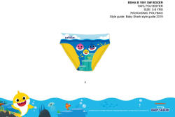 Global Licence Srl Baby Shark fürdő alsó kisfiúknak - sárga - 104 (evBSHAB1591_sar_104)