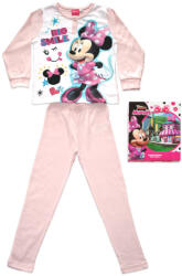 Global Licence Srl Hosszú vékony pamut gyerek pizsama - Minnie egér - Jersey - világosrózsaszín - 98 (evMIN-2022-0002-01_vro_98)