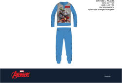 Global Licence Srl Bosszúállók gyerek pizsama - jersey pamut pizsama - világoskék - 110 (evAVE1382_vke_110)