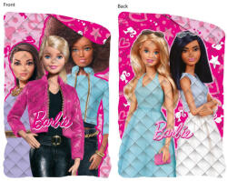 Global Licence Srl Barbie kétoldalas paplan, ágytakaró - 170 x 260 cm (evBAR1495-B)