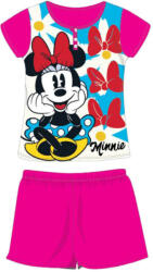 Global Licence Srl Nyári rövid ujjú gyerek pamut pizsama - Disney Minnie egér - pink - 140 (evMIN-2022-0005-06_pin_140)