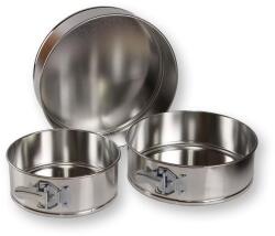 Cserni Gépműhely 3 részes hagyományos kerek kapcsos tortaforma készlet