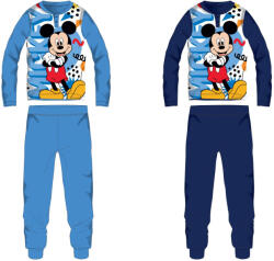 Global Licence Srl Disney Mickey egér jersey pamut pizsama - világoskék - 104 (evMIC1696_vke_104)