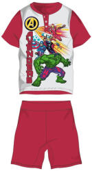 Global Licence Srl Bosszúállók nyári rövid ujjú gyerek pizsama - pamut jersey pizsama - piros - 104 (evAVE1394_pir_104)