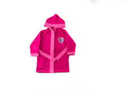 Global Licence Srl Gyerek köntös - Mikroszálas kapucnis - Jégvarázs - 110-116 - pink (evFR-FBR597A_110-116)