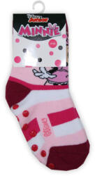 Global Licence Srl Csúszásgátlós gyerek bokazokni - Minnie egér - teliplüss - világosrózsaszín - 19-22 (evMIN5004_vilagosrozsaszin_19-22)