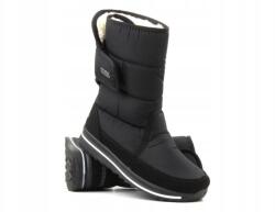  Női Hótaposó Progress 21-08 Bélelt Téli Cipő Vízálló Fekete (21-08) - allegro - 13 535 Ft