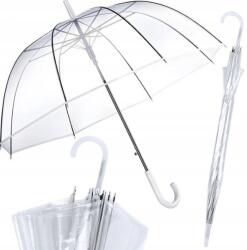  Esernyő Átlátszó Esküvői Fehér Nagy Összecsukható (DUŻY PARASOL PARASOLKA PRZEZROCZYSTY)