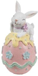 Clayre&eef Húsvéti nyuszi rózsaszín tojáson