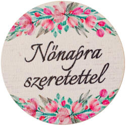 Valex Decor 5db. "Nőnapra Szeretettel" feliratos dekor tábla 5cm (GV03-49)