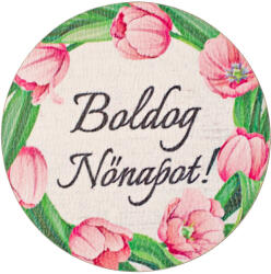 Valex Decor 5db. "Boldog Nőnapot! " feliratos dekor tábla 5cm (GV03-53)
