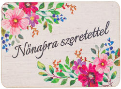 Valex Decor 4db. "Nőnapra Szeretettel" feliratos dekor tábla 7 x 5cm (GV04-76)