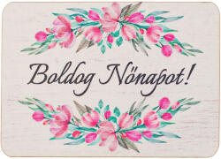 Valex Decor 4db. "Boldog Nőnapot! " feliratos dekor tábla 7 x 5cm (GV04-77)