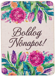 Valex Decor 4db. "Boldog Nőnapot! " feliratos dekor tábla 7 x 5cm (GV04-93)
