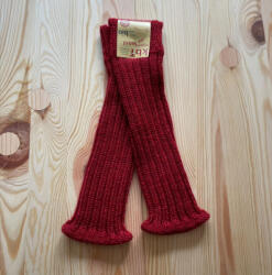 Hirsch Natur Jambiere din lână organica Chunky Hirsch Natur - Red