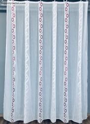 fuggonyoutlet Voile, celen, bordo, 300x220 cm
