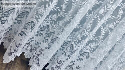 fuggonyoutlet Csillag csipke, fehér, 150x250 cm