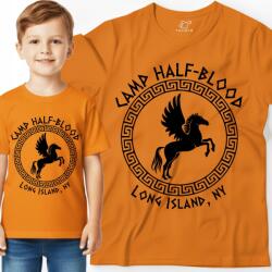 Tshirto Gyerek Póló Camp Half Blood Long Island Ny Percy Jackson Ajándék 128 (Dla Dziecka z nadrukiem przedszkola Ucznia)