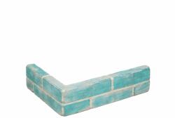 ELK Coltar caramida aparenta Old Brick Corner Tile, Turquoise, 265x65x15 mm (ELK-OLDBRICKS-C-TQ)