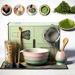  Matcha Teáskészlet, Matcha Seprű Szett, 8IN1 Matcha Habverővel (8581682989965)