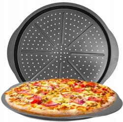  Tepsi Pizza Sütőforma Pizza Tálca 38cm Tapadásmentes Forma (PROFESJONALNA BLACHA DO PIZZY TARTY 33CM)