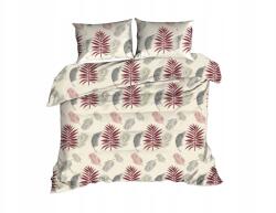 Darymex Ágyneműhuzat kéregből 160x200 levelek bézs bordó 1640N (5904988484119)