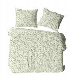 Karo Ágyneműhuzat kéregből 200x220 krém zöld virágos fehér Karo (2357064)