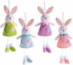Decorer Set 4 figurine Iepurasi Paste textil multicolor 9x5, 5x32H (A16.19.74)