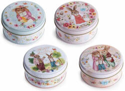 Decorer Set 4 cutii Paste metal multicolor Ø 10 cm x 4, 5 H (A53.34.72)