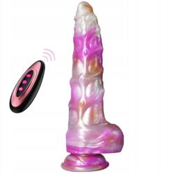  Crystal Pulse realisztikus vibrátor herékkel és tapadókoronggal a távirányítóhoz, Usb (5906233082903)