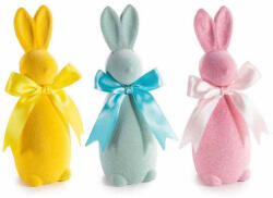Decorer Set 3 figurine Iepurasi Paste catifea 5 x 5 x 15 H (A55.40.33)