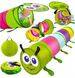 DexXer Gyerek sátor Alagút Hernyó Játék Otthon Kert Színes Könnyű Összeszerelés (Gąsienica dla dzieci kolorowy tunel do zabawy)
