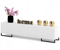 Krak Meble Rtv szekrény Komód Polc Fehér matt Fém lábak (101320100100)
