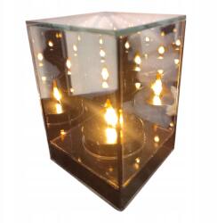 Innap 3D tükör lampion Prémium Üveg kocka (Lampion 3D)