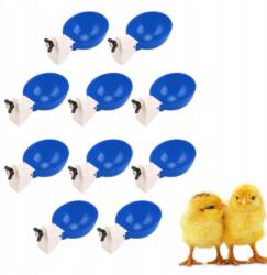 10 Db Automata Itató Csirkéknek, Madaraknak, Baromfinak, Vízhez, Kék Szett (2114220008911)