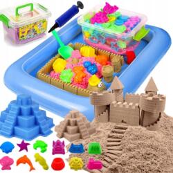 Piccolo Kinetikus Homok Homokozó Forma Szett Medence XXL Ajándék Karácsonyra (PIASEK KINETYCZNY PIASKOWNICA ZESTAW)