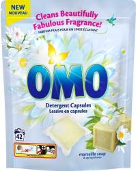 OMO 42 Caps Marseille Soap & Spring Blooms univerzális (Kapsułki do prania z mydłem marsylskim)
