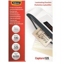 Fellowes Lamináló fólia, fényes, 125 mikron, 75x105 mm, Fellowes (5306901)