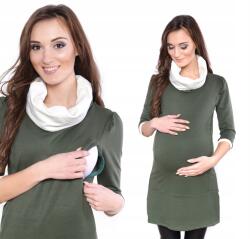  Kismama és szoptatós ruha/tunika Lady 7130 olivazöld XXL